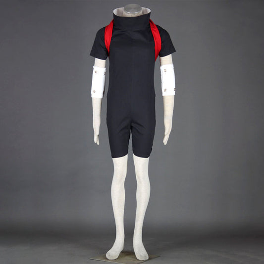 Anime Naruto Costume Uchiha Sasuke Taking Exam Cosplay Costume Black Outfit for Men Kids