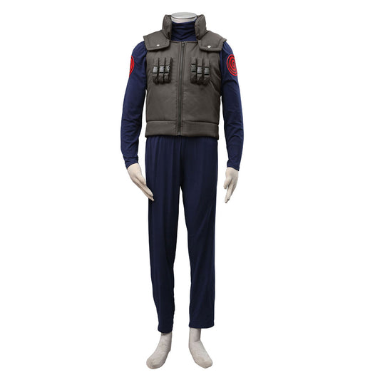 Men and Kids Anime Naruto Costume Kakashi Cosplay Jonin Uniform Cosplay Costume