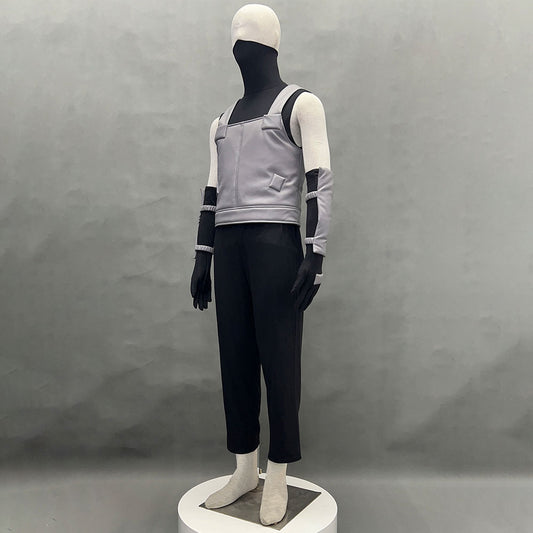 Anime Masked Copy Ninja Black Ops Cosplay Mask Shirt Gray full Outfits For Men Kids
