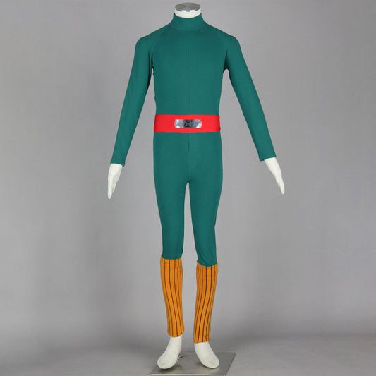 Anime Naruto Costume Rock Lee Cosplay Green Jumpsuit Costume Outfit for Men and Kids