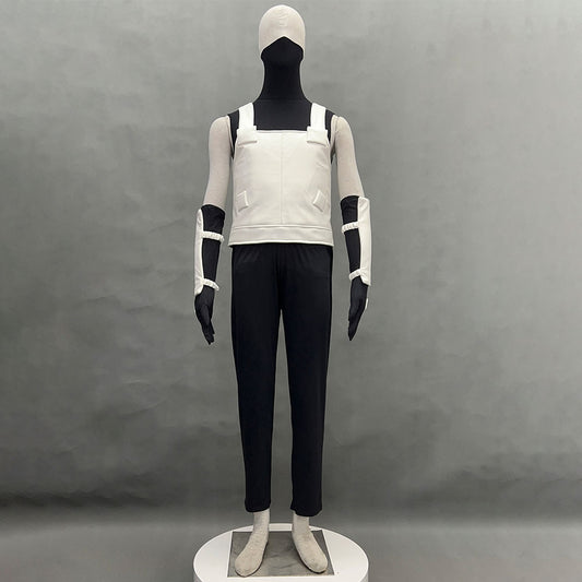 Naruto Shippuden Costume Hatake Kakashi Anbu Cosplay Mask Shirt White full Outfits with Accessories