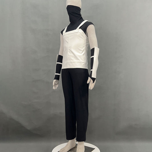 Anime Masked Copy Ninja Black Ops Style Cosplay Mask Shirt White full Outfits for Men Kids