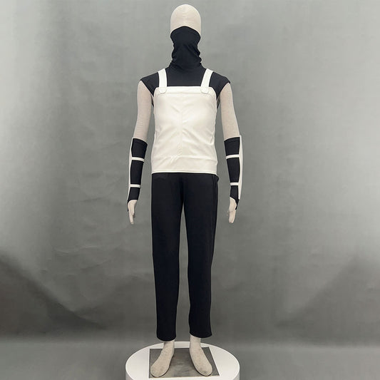 Anime Naruto Costume Hatake Kakashi Anbu Cosplay Mask Shirt White full Outfits with Accessories