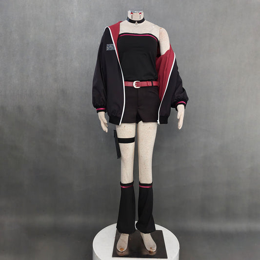 Anime Naruto Boruto Costume Sarada Uchiha Grown-up Cosplay Costume full Outfit for Adults and Kids