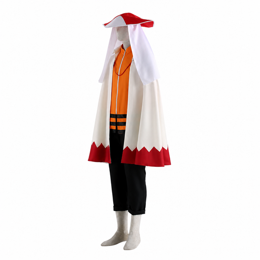 Anime Leaf Village Seventh Leader Cosplay Outfit with Leader Hat for Men Kids Halloween