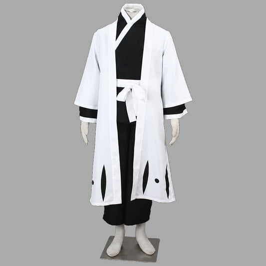 Anime Squad 13 Captain Cosplay White Haori Kimono Outfit Costume for Men Kids