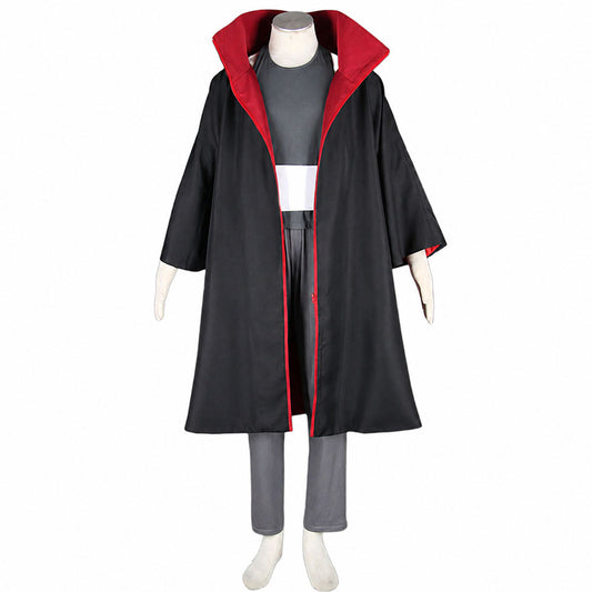Red Cloud Option Anime Five Hearts Immortal Ninja Cosplay Costume Outfit with Hat for Men Kids