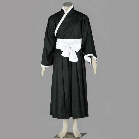 Anime Death God Soul Shadow Warrior Cosplay Kimono Costume for Men Kids