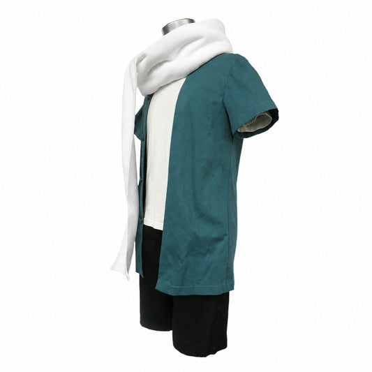 Anime Size Alteration Big-Eater Ninja Childhood Green Cosplay Outfit Costume for Men Kids