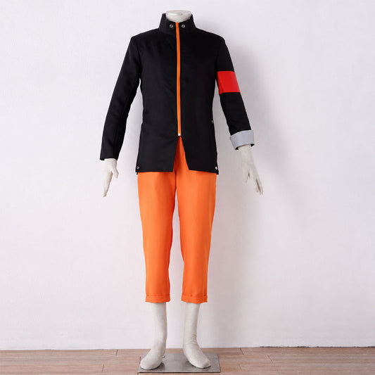 Anime Movie Nine-Tailed Fox Spirit Power Ninja Cosplay Costume with Scarf for Men Kids