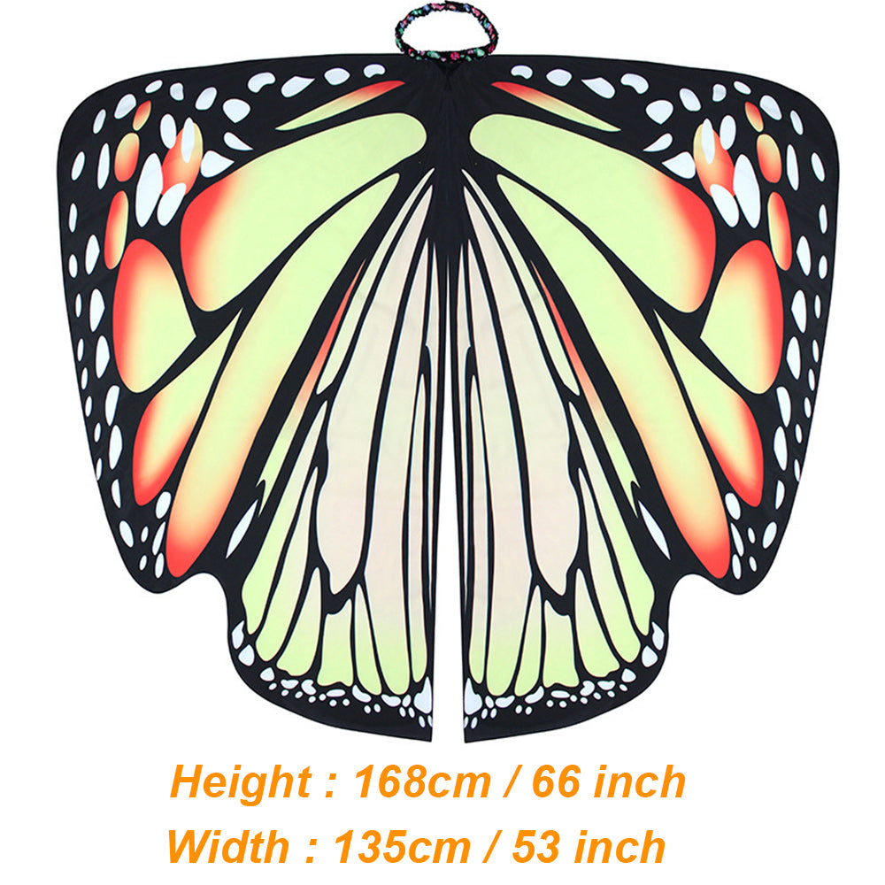 Halloween costume Butterfly Robe Shawl Big Butterfly wings for Women