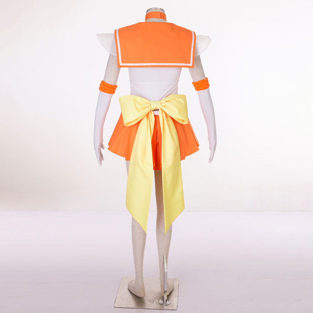 Women and Kids Sailor Moon Super S Costume Sailor Venus Aino Minago Cosplay with Accessories