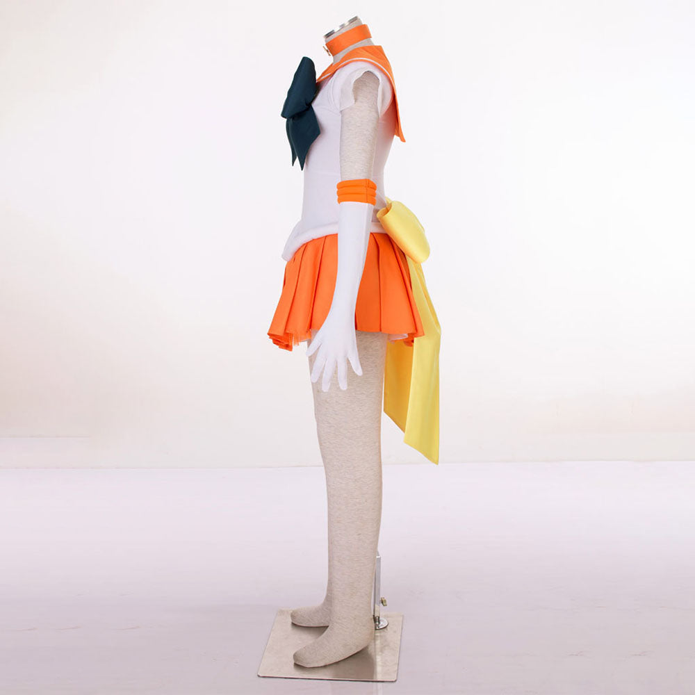 Women and Kids Sailor Moon Super S Costume Sailor Venus Aino Minago Cosplay with Accessories