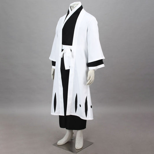 Bleach Costume Aizen Sousuke Cosplay Kimono Set 5th Division Captain Costume for Men and Kids