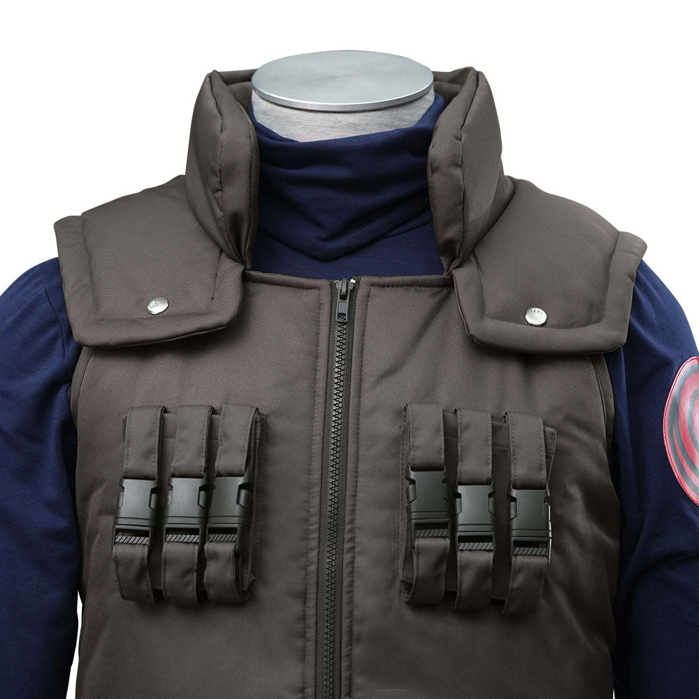 Naruto Costume Konoha Ninja Village Jonin Uniform Kakashi Cosplay Uniform Vest
