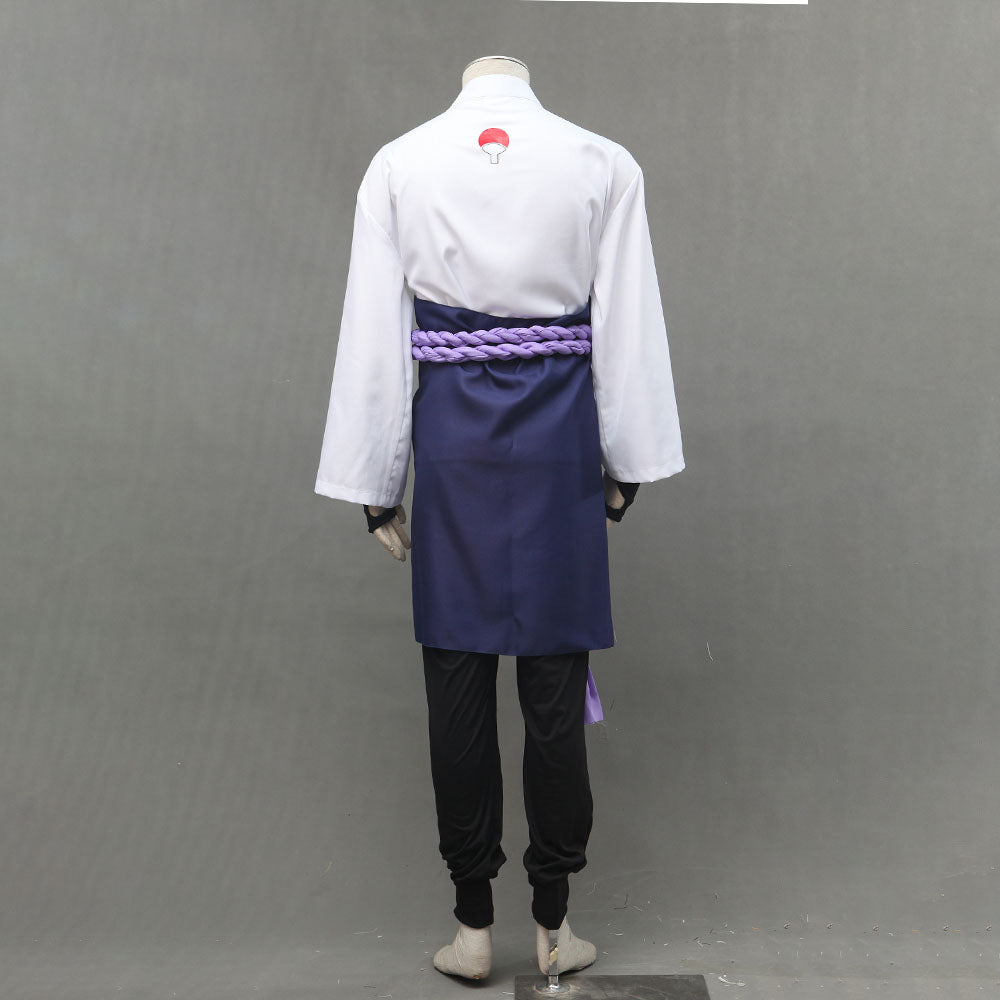 Naruto Shippuden Costume Uchiha Sasuke Cosplay full Outfit for Men and Kids