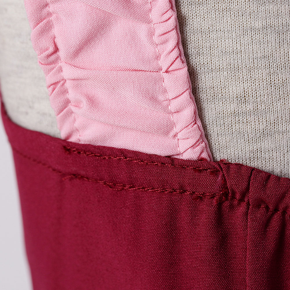 Fairy Tail Costume Mirajane Strauss Cosplay Red Dress with Bracelet for Women and Kids