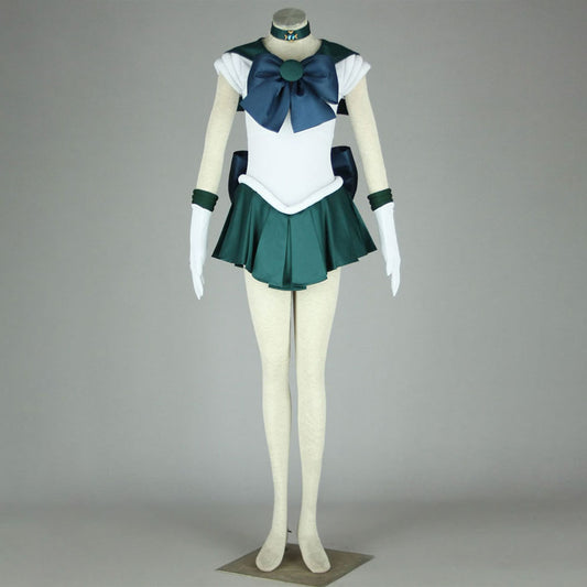 Women and Kids Sailor Moon Costume Sailor Neptune Kaiou Michiru Cosplay with Accessories
