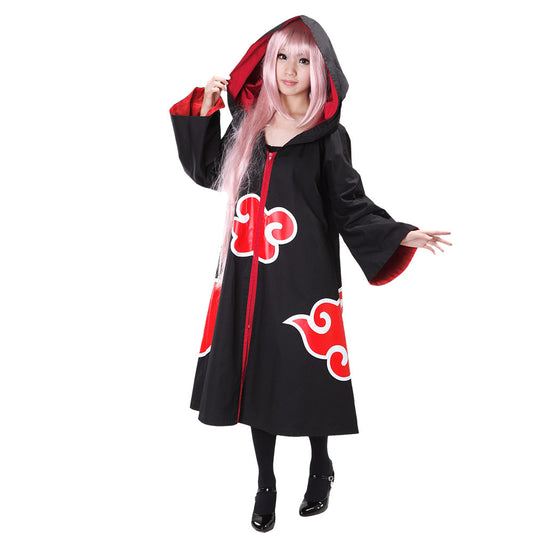 Naruto Costume Eagle Team Embroidery Cloak Sasuke Karin Robe for Men and Kids