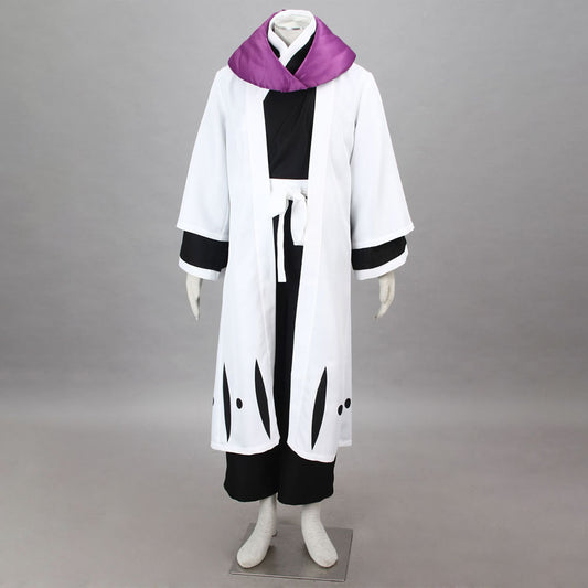 Bleach Costume Kurotsuchi Mayuri Cosplay Kimono Outfit 12th Division Captain Costume for Men and Kids