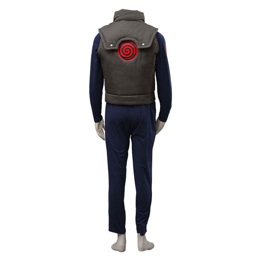 Men and Kids Naruto Costume Konoha Ninja Village Jonin Uniform Kakashi Cosplay Uniform