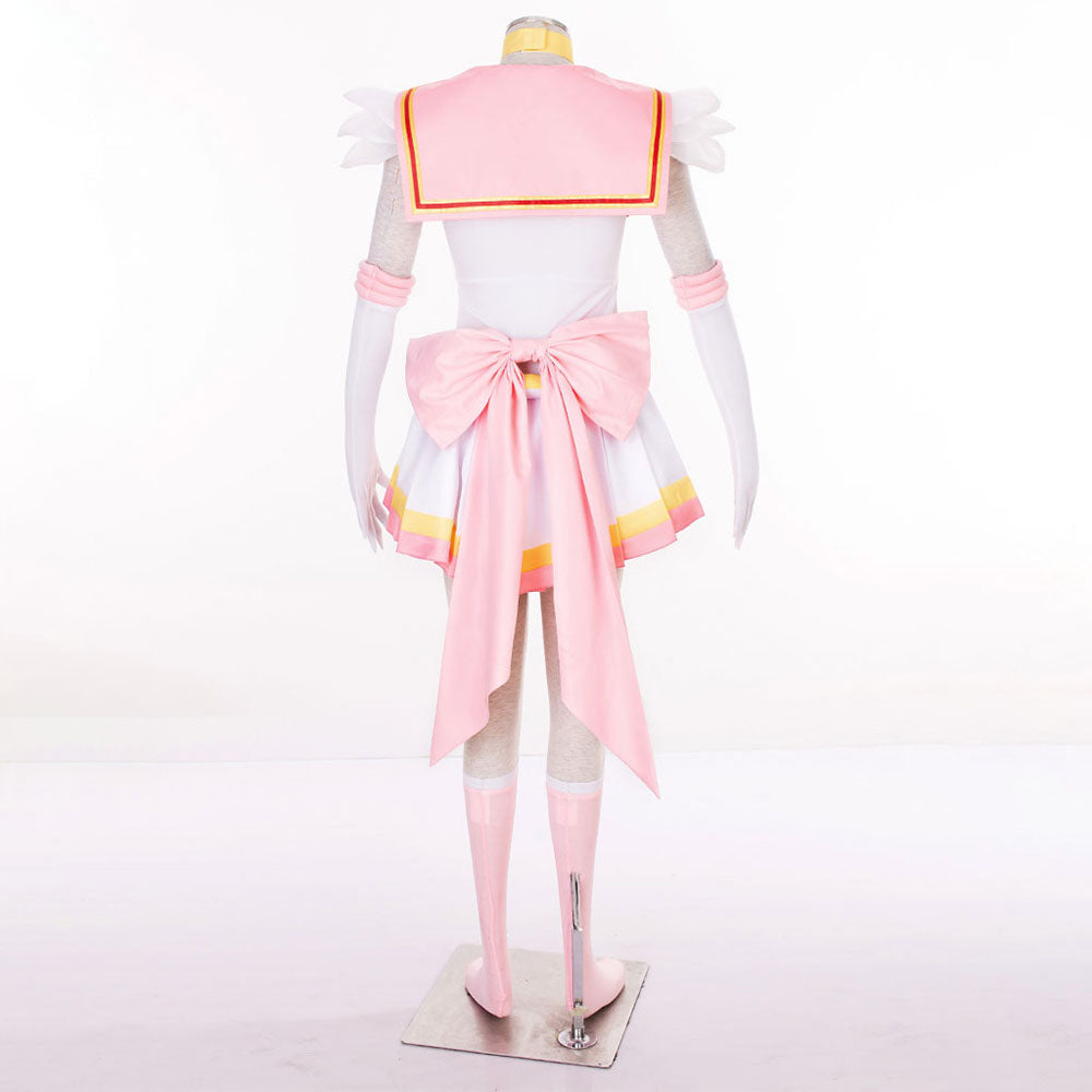 Women and Kids Sailor Moon Super S Costume Sailor Chibi Moon Cosplay with Accessories