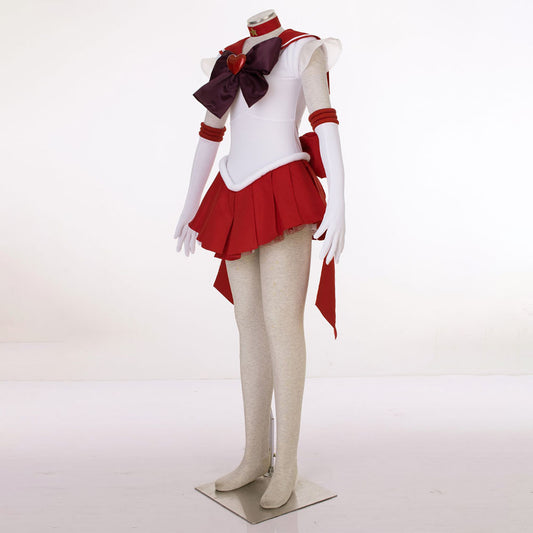Women and Kids Sailor Moon Super S Costume Sailor Mars Heino Rei Cosplay with Accessories