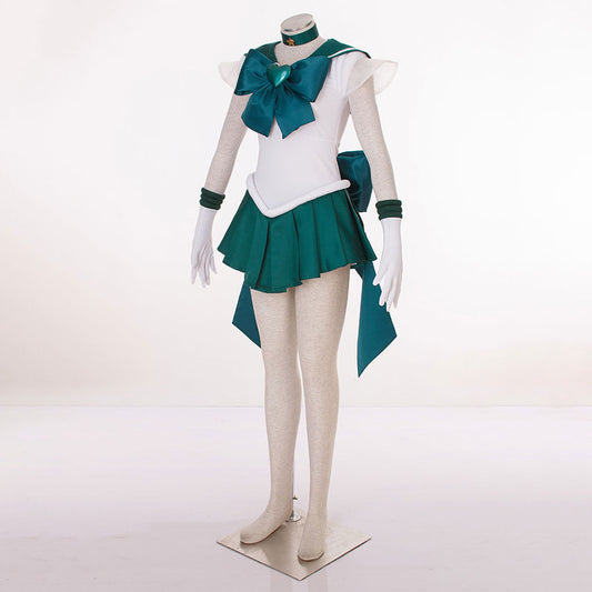 Women and Kids Sailor Moon Super S Costume Sailor Neptune Kaiou Michiru Cosplay with Accessories