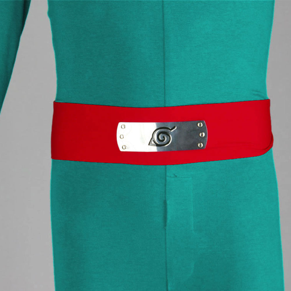 Naruto Shippuden Costume Might Guy Green Cosplay full Outfit for Men and Kids