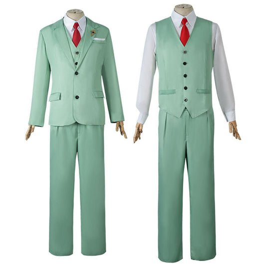 Spy x Family Costume Loid Forger Cosplay Full Outfit Costume with Accessories for Men and Kids