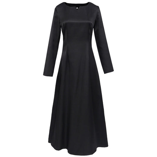 Chainsaw Man Costume Makima Cosplay Black Long Sleeves Dress for Women