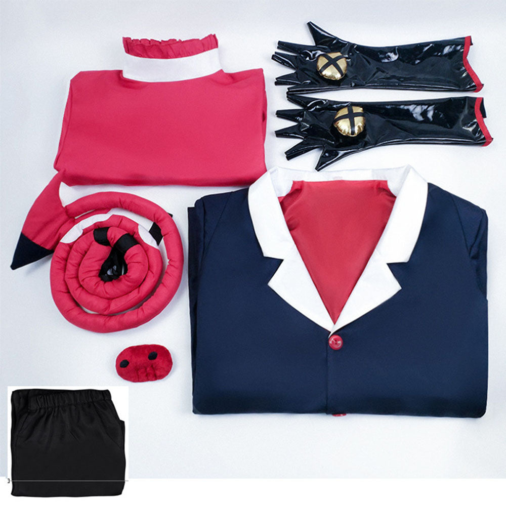 For Men Hazbin Hotel Costume Helluva Blitzo Cosplay Uniform Outfit Full Set
