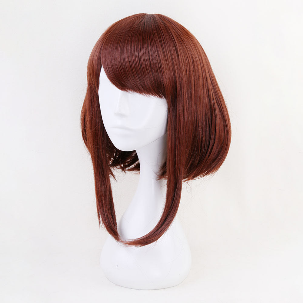 Anime My Hero Academia Uraraka Ochaco Cosplay Wig Heat Resistant Sythentic Hair