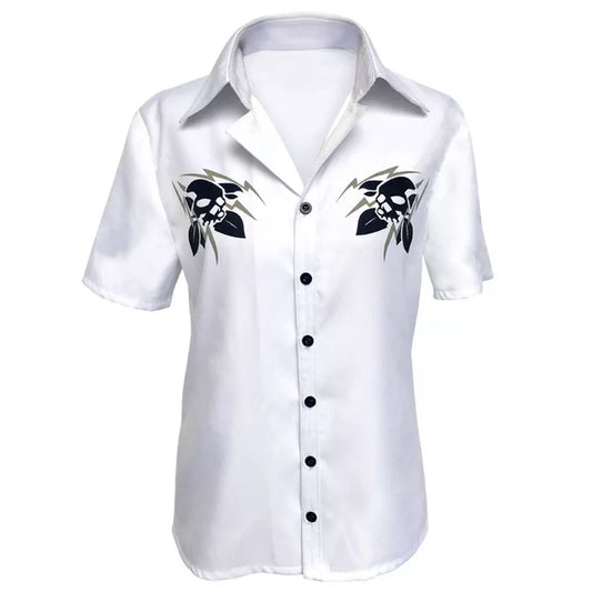 Division Rap Battle Costume Samatoki Aohitsugi Cosplay White Shirt for Men and Kids