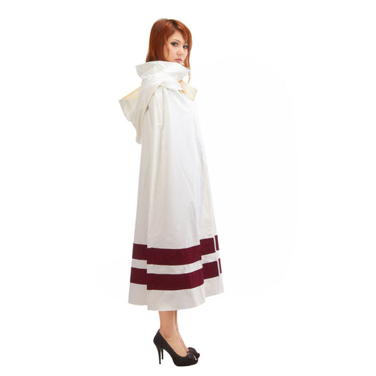 Naruto Costume Konohagakure Ninja Robe White Cloak Cosplay for Adults and Kids