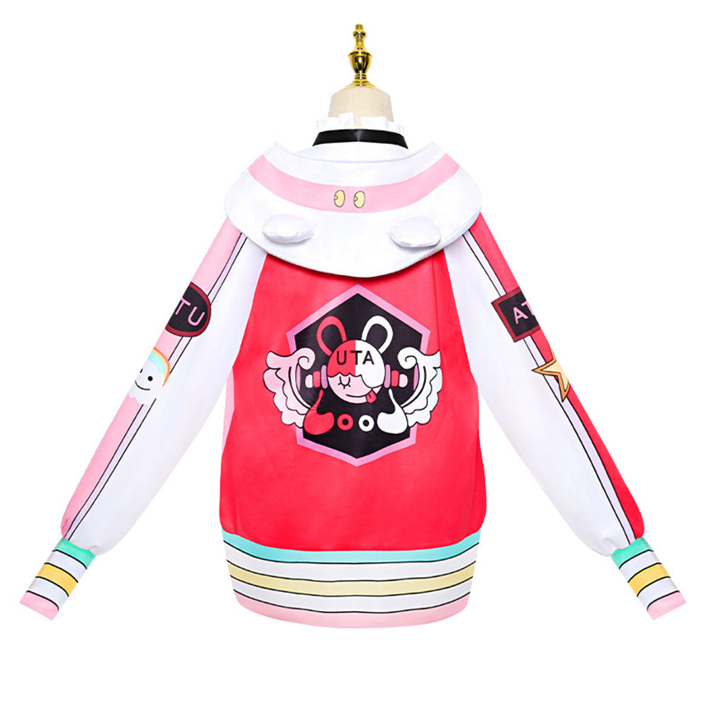One Piece Film Red Costumes Shanks Daughter Uta Cosplay Jacket for Women