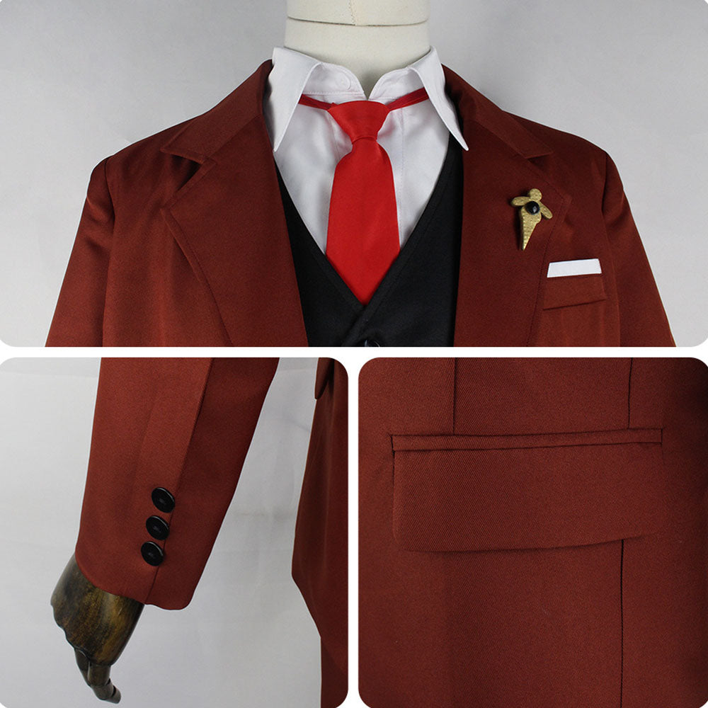 Spy x Family Costume Loid Forger Cosplay Full Outfit Costume with Accessories for Men and Kids