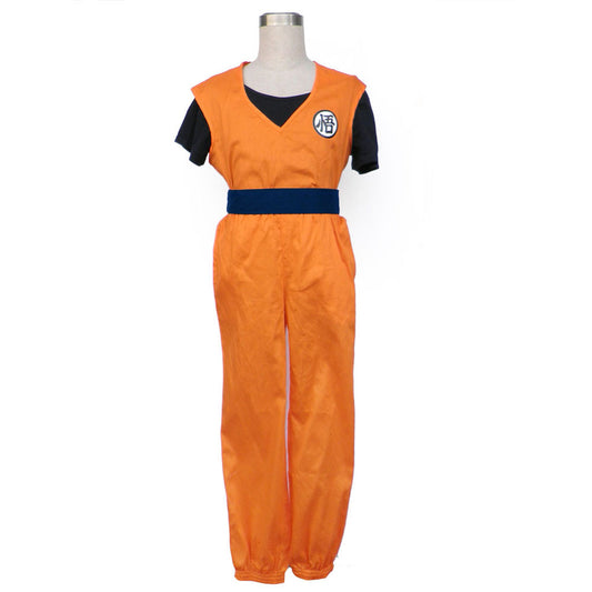 Dragon Ball Costume Son Goku Training Suit Z Authentic Cosplay for Men and Kids