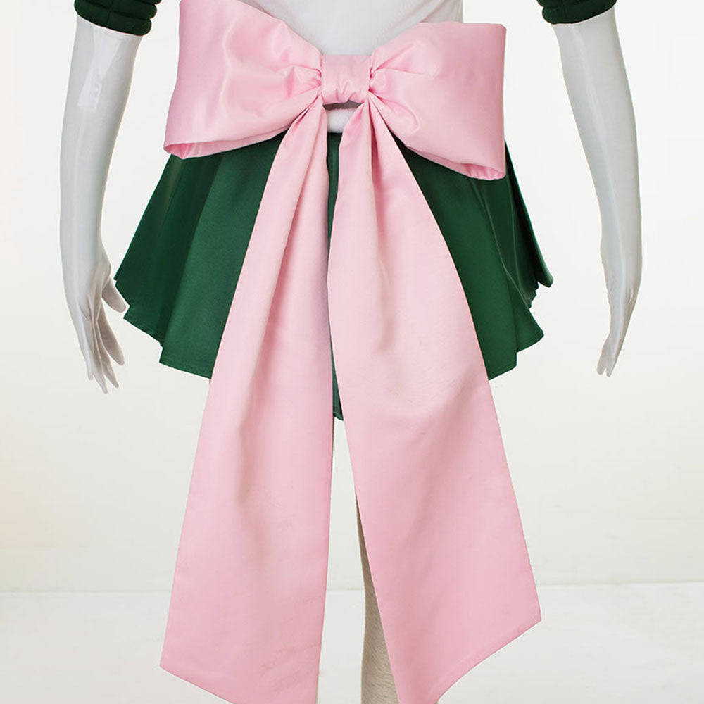 Women and Kids Sailor Moon Super S Costume Sailor Jupiter Kino Makoto Cosplay with Accessories