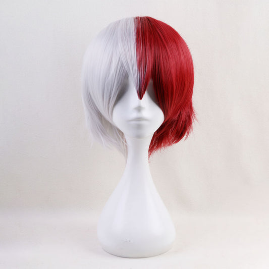 Anime My Hero Academia Todoroki Shoto Cosplay Wig Heat Resistant Sythentic Hair