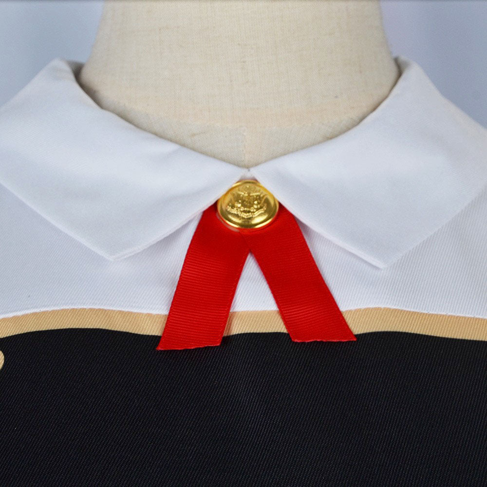 Spy x Family Costume Anya Forger Black Cosplay Dress Costume with Accessories for Women and Kids