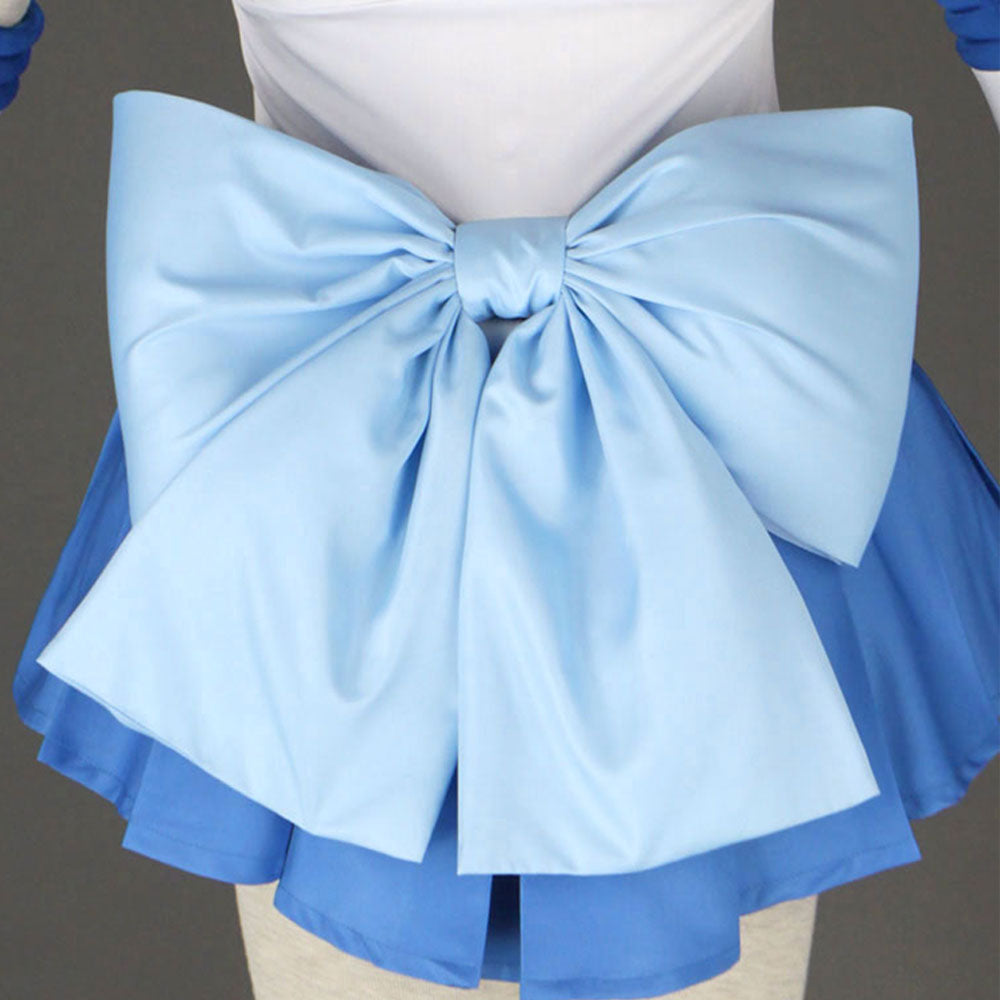 Women and Kids Sailor Moon Costume Sailor Mercury Mizuno Ami Cosplay with Accessories
