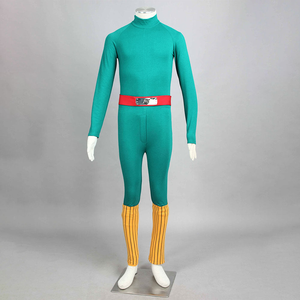 Naruto Shippuden Costume Might Guy Green Cosplay full Outfit for Men and Kids