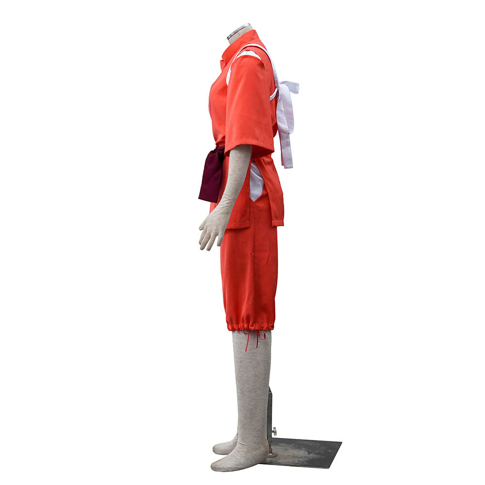 Spirited Away Costume Ogino Chihiro Kimono Cosplay Suit for Women and Kids