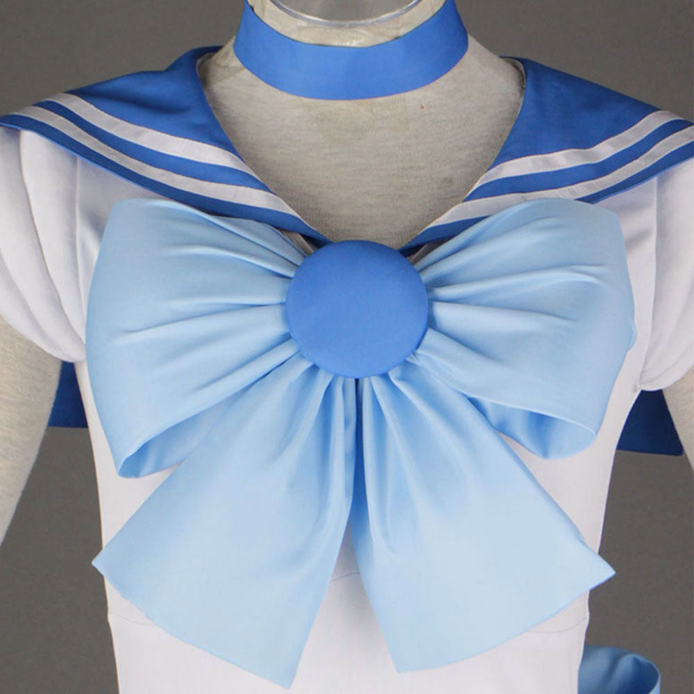 Women and Kids Sailor Moon Costume Sailor Mercury Mizuno Ami Cosplay with Accessories