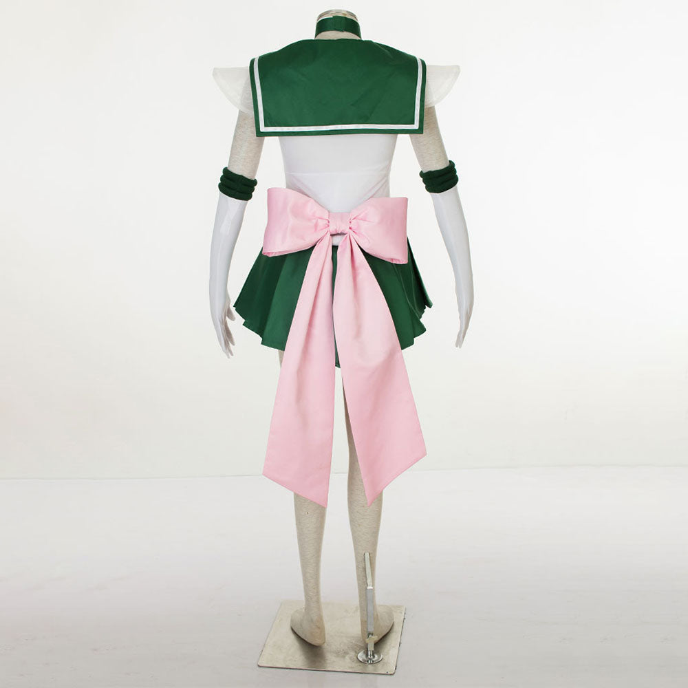 Women and Kids Sailor Moon Super S Costume Sailor Jupiter Kino Makoto Cosplay with Accessories