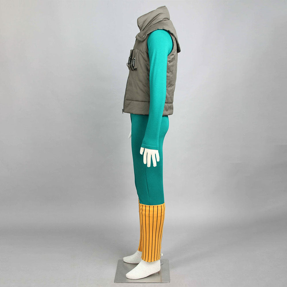Naruto Shippuden Costume Might Guy Green Cosplay full Outfit for Men and Kids