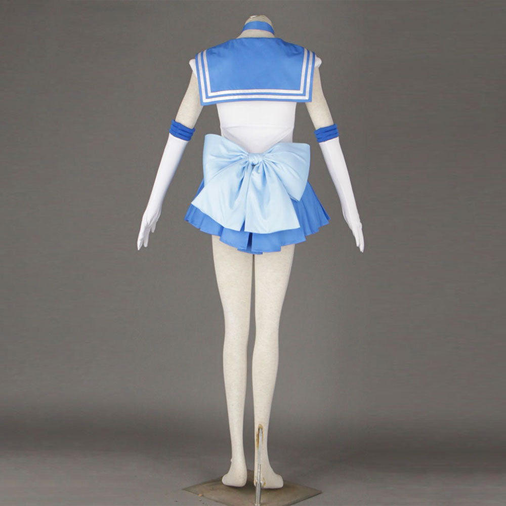 Women and Kids Sailor Moon Costume Sailor Mercury Mizuno Ami Cosplay with Accessories