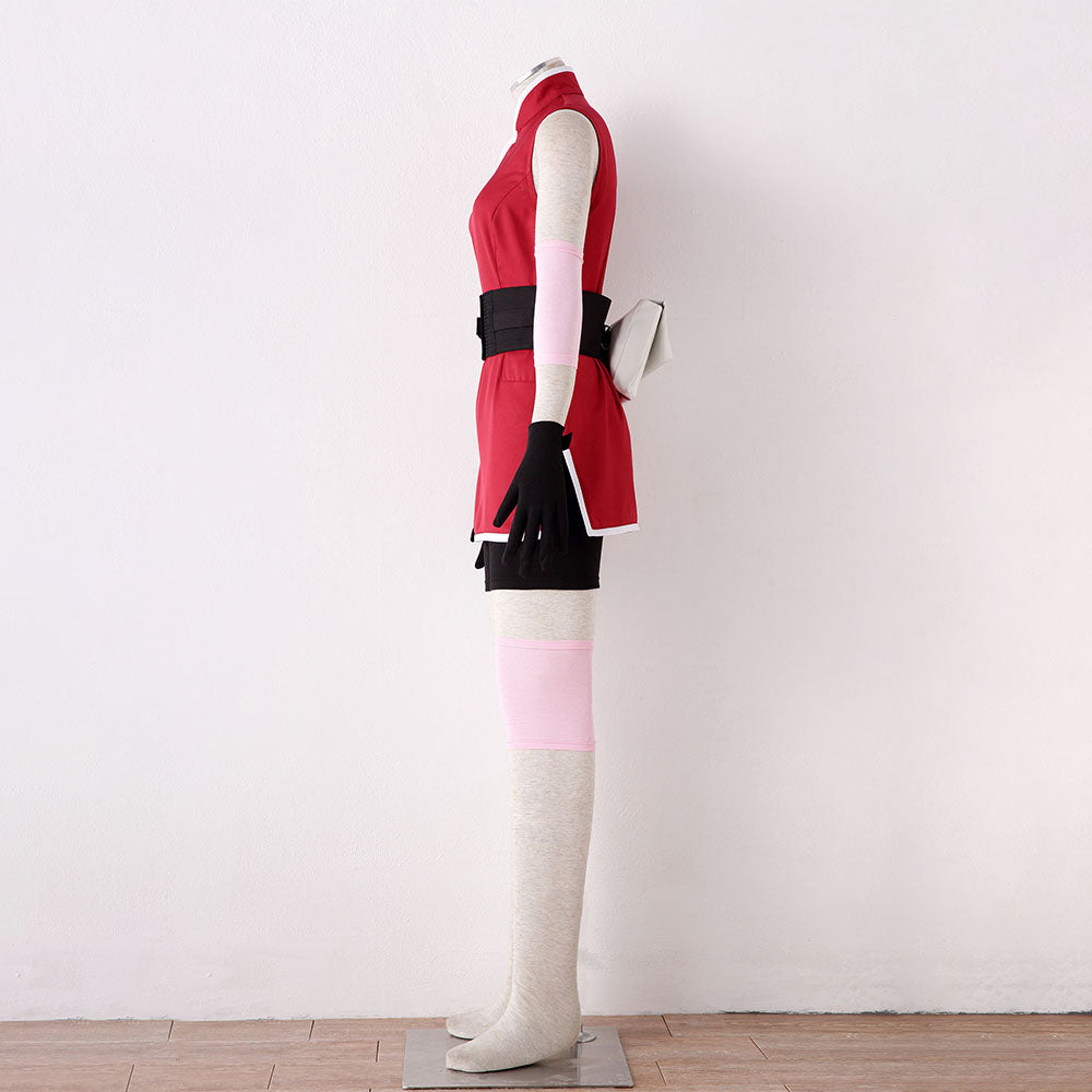 Naruto The Last Costume Haruno Sakura Cosplay full Outfit for Women and Kids