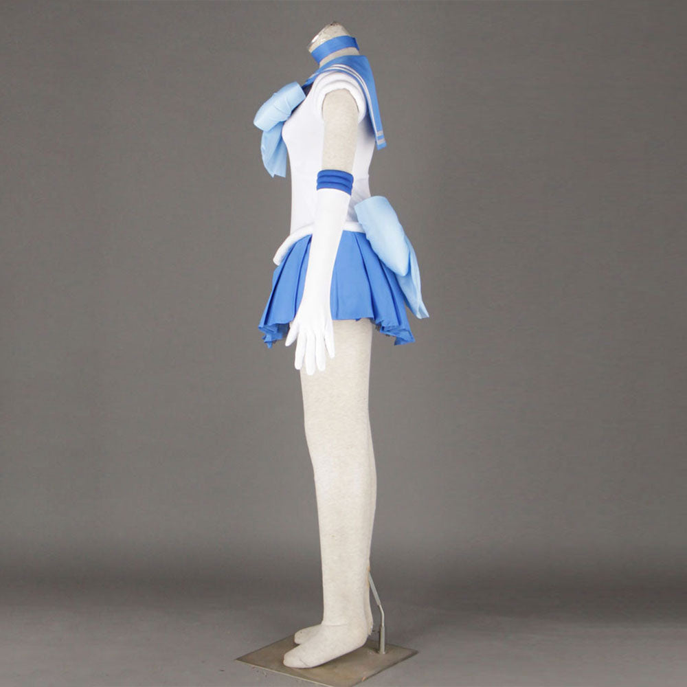Women and Kids Sailor Moon Costume Sailor Mercury Mizuno Ami Cosplay with Accessories